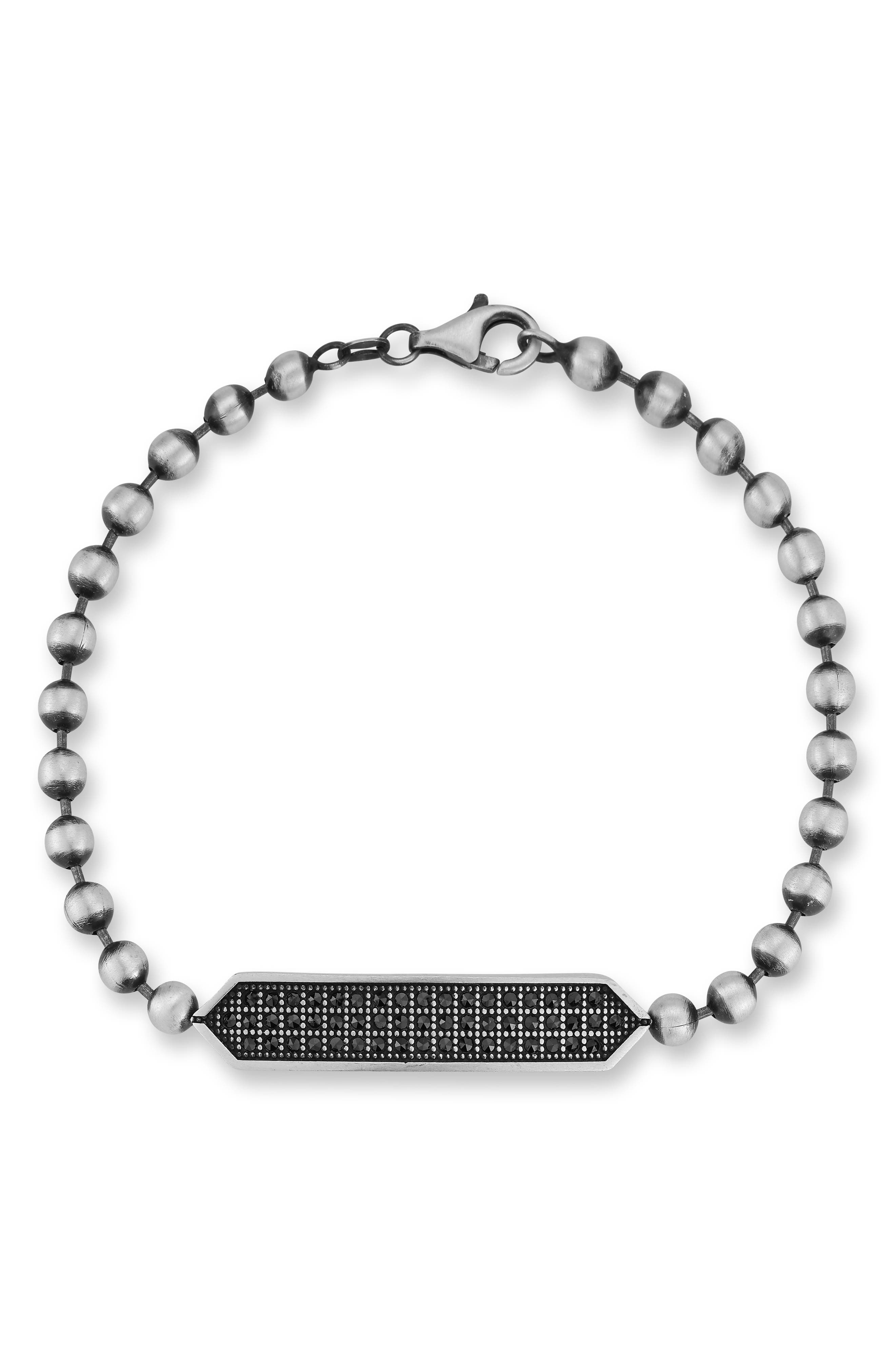 Yield of Men Men's Crystal Bar Bracelet