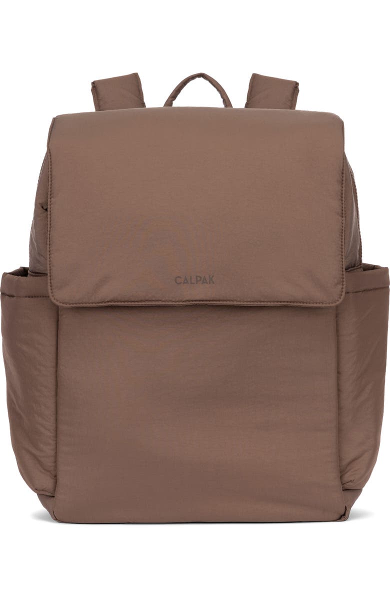 CALPAK Diaper Backpack with Laptop Sleeve, Main, color, Hazelnut