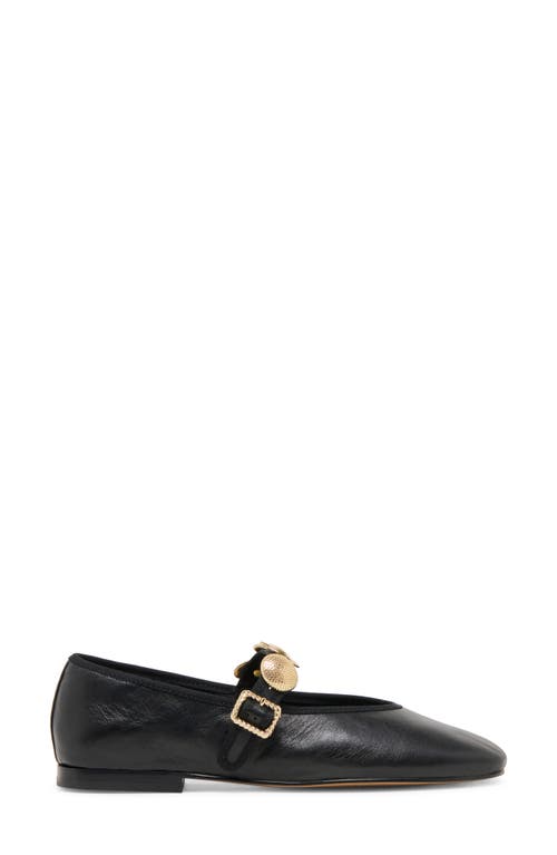 Dolce Vita Relan Mary Jane Flat In Black Leather