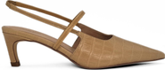 Amie Rafa Connie Embossed Crocodile Heels