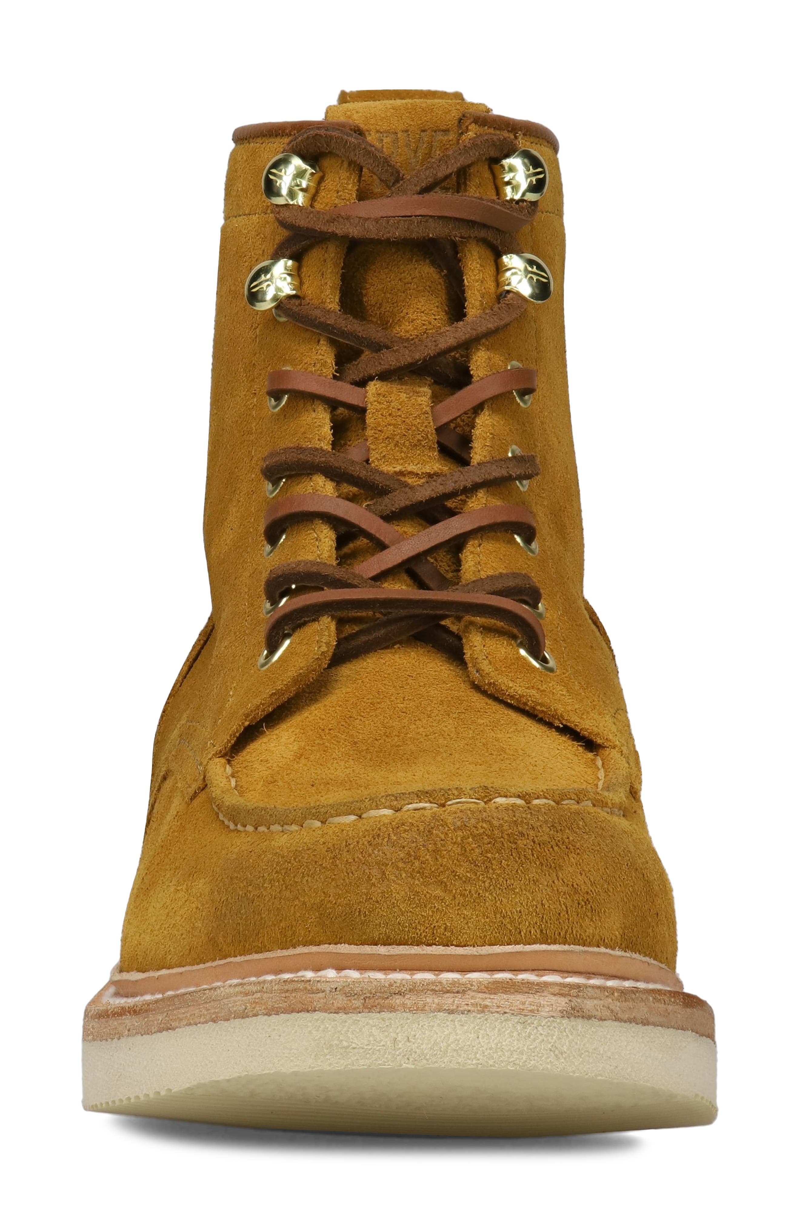 Frye Hudson Work Boot, Alternate, color, Golden Rod