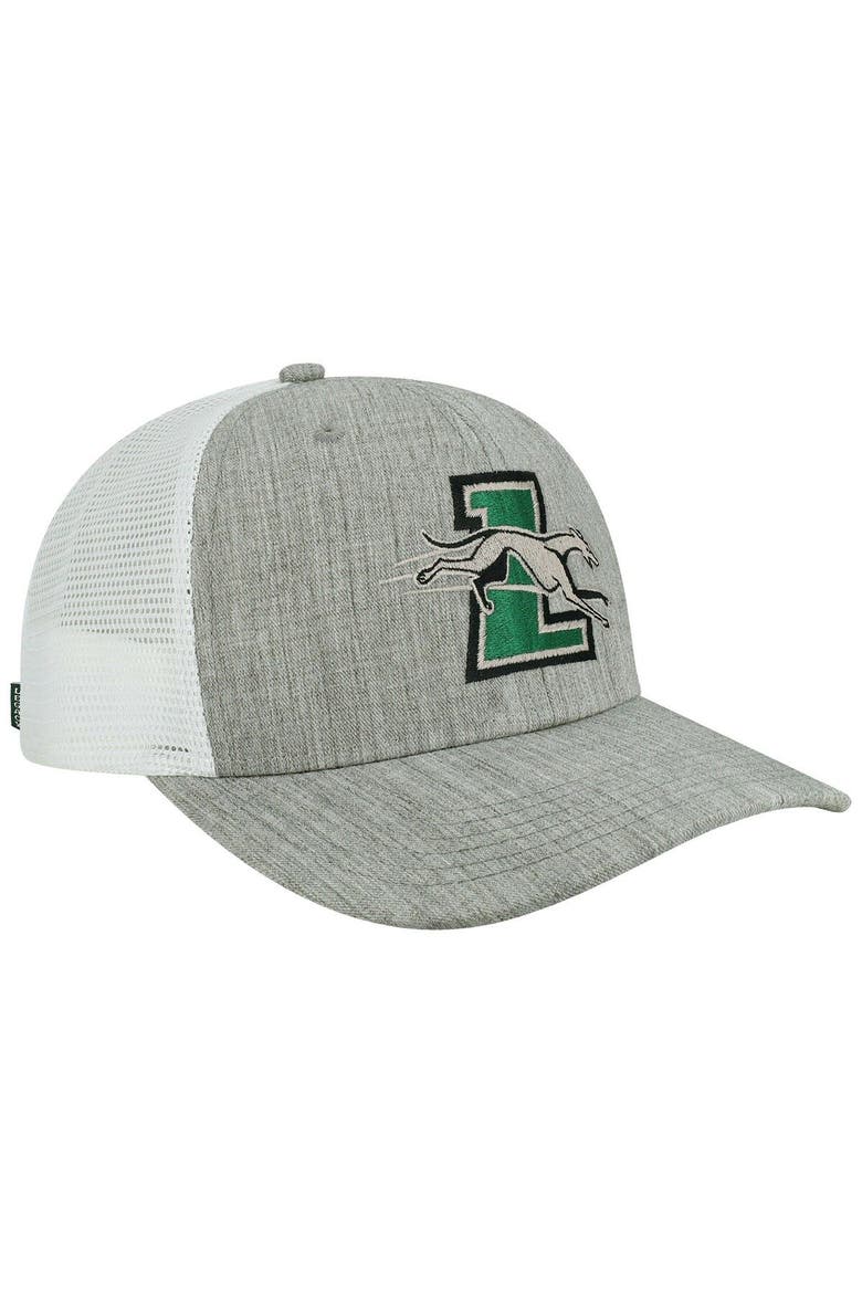 Men's Legacy Athletic Heather Gray/White Loyola Greyhounds The Champ Trucker Snapback Hat, Alternate, color, Heather Gray