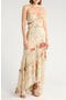 Halter Ruffle Maxi Dress