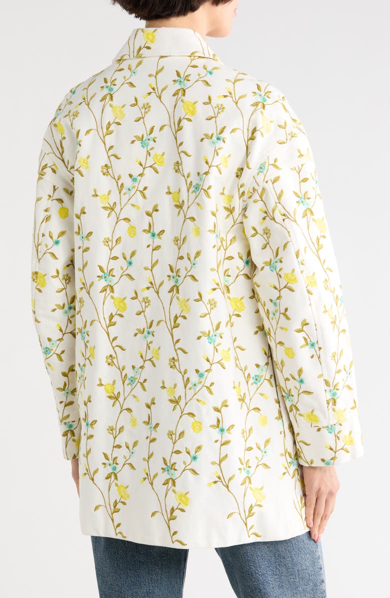 Longchamp Floral Cotton Twill Shirt Jacket, Alternate, color, 