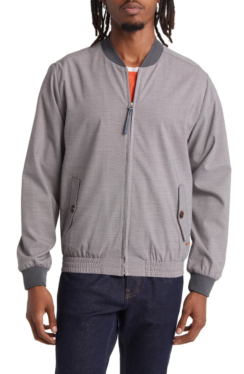 Scotch & Soda Houndstooth Check Bomber Jacket, Alternate, color, 