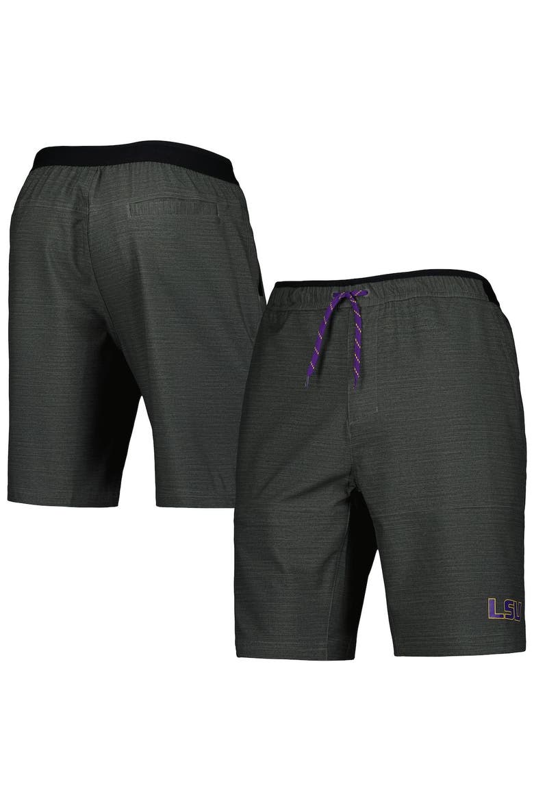 Men's Columbia Gray LSU Tigers Twisted Creek Omni-Shield Shorts, Main, color, Gray