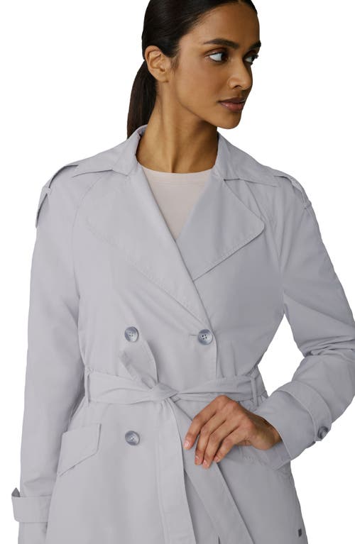 Soia & Kyo Medina Double Breasted Water Repellent Jacket In Stone