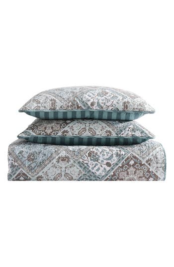 Stone Cottage Arell Reversible Quilt & Sham Set In Blue