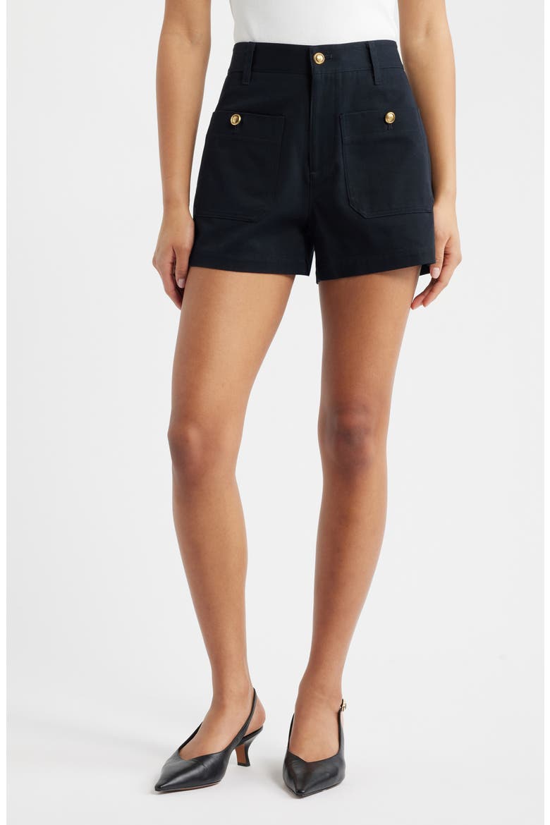 The Cruise High Waist Shorts, Main, color, DARK NAVY