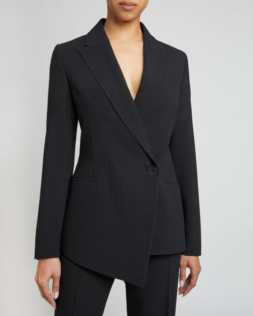 Santorelli Mara Asymmetrical Blazer In Black