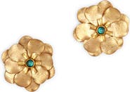 Deepa Gurnani Jemena Flower Stud Earrings