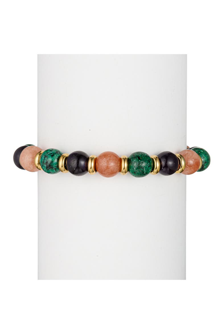 Men's Pablow Agate Adjustable Bracelet, Alternate, color, GOLD