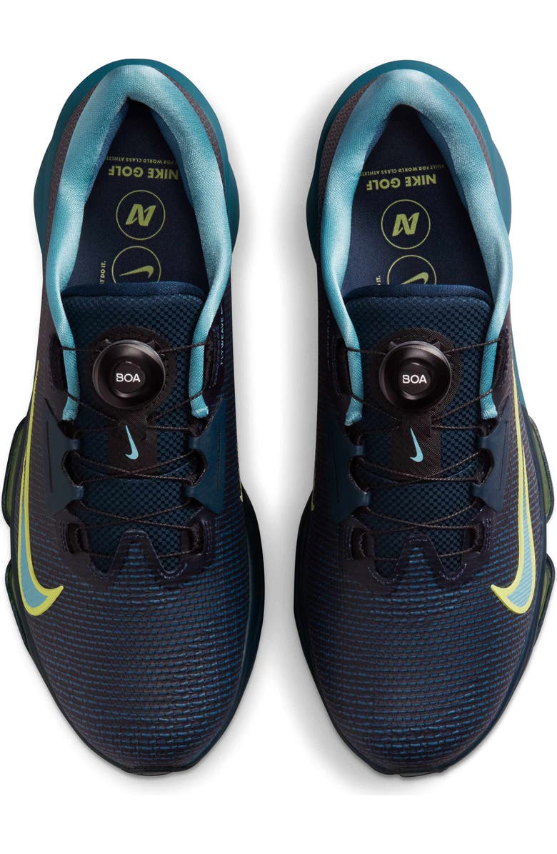 Nike Infinity Tour 2 Golf Shoe, Alternate, color, Armory Navy/ Light Lemon Twist