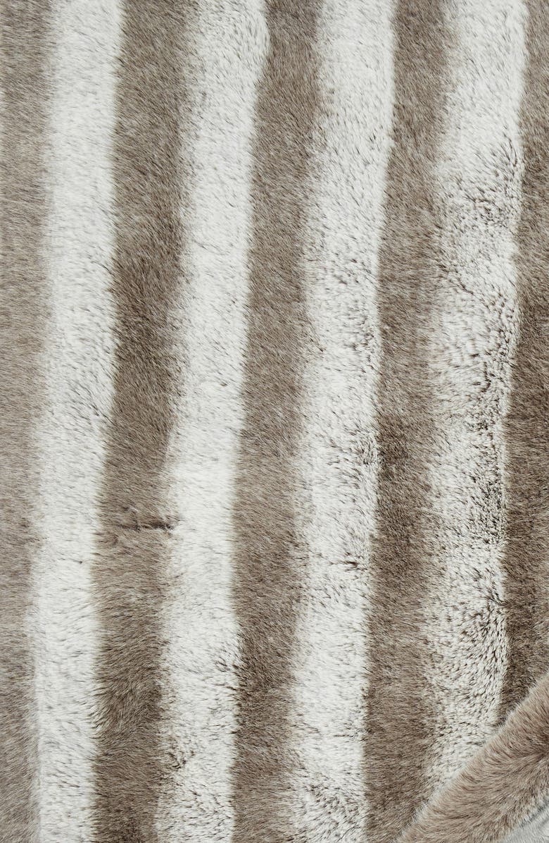 Nordstrom Tipped Faux Fur Throw Blanket, Alternate, color, 