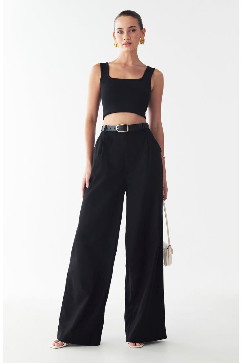 Rise Wide Leg Pant, Alternate, color, Black