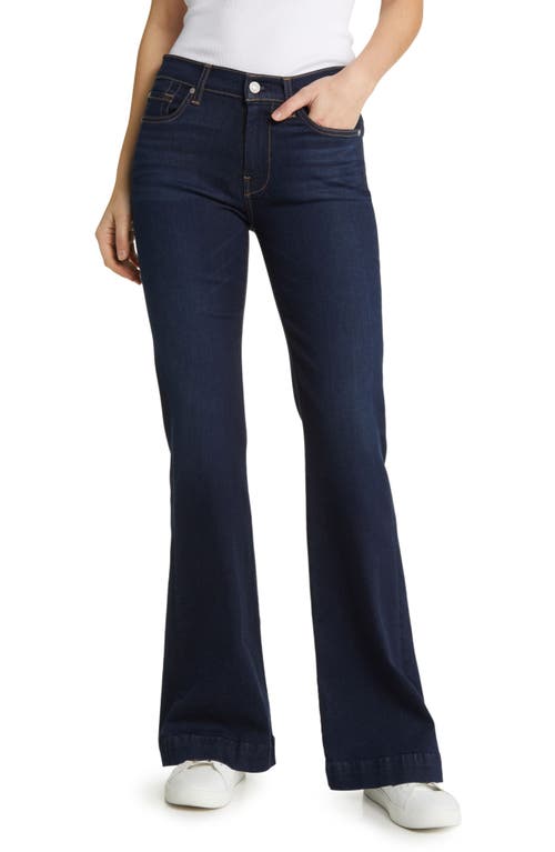 7 For All Mankind Dojo Tailorless Wide Leg Trouser Jeans In Blue