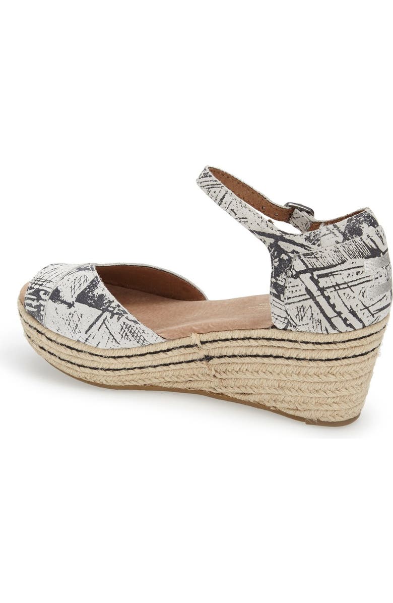 TOMS Espadrille Wedge Sandal, Alternate, color,