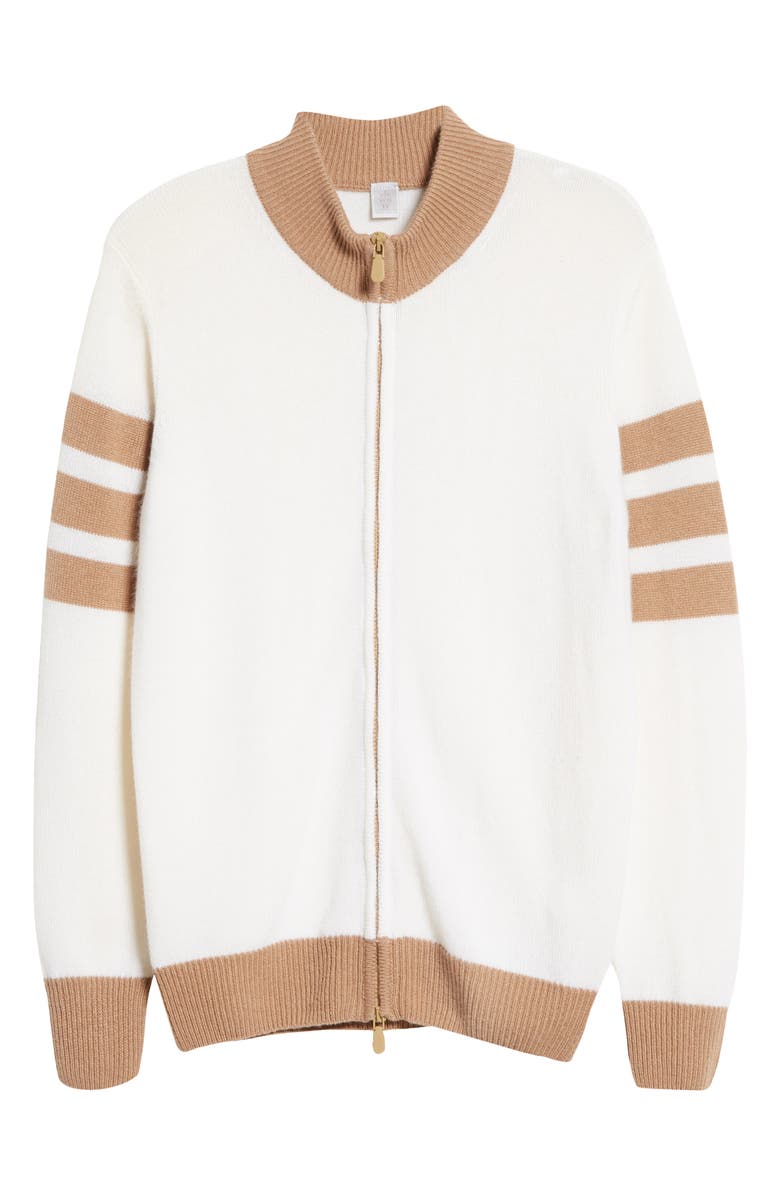 Eleventy Slim Fit Cashmere Zip Cardigan, Alternate, color, 