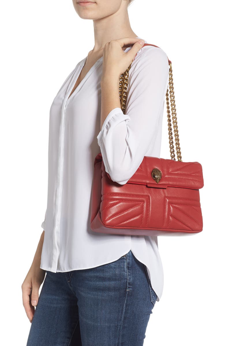 Kurt Geiger London Kensington Union Jack Leather Crossbody Bag, Alternate, color,