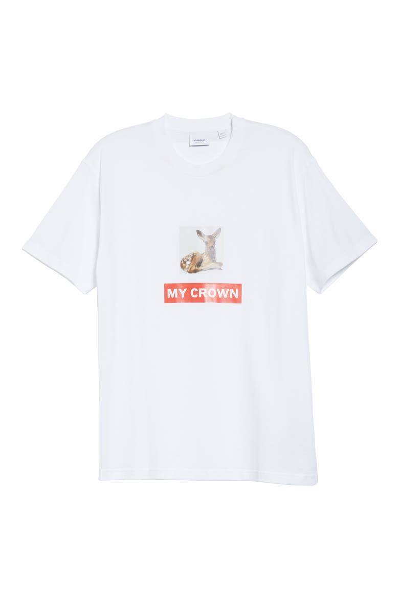 Carrick Deer Graphic Tee, Alternate, color, WHITE