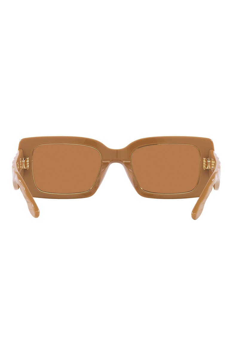 51mm Rectangular Sunglasses, Alternate, color, TAN CHECK