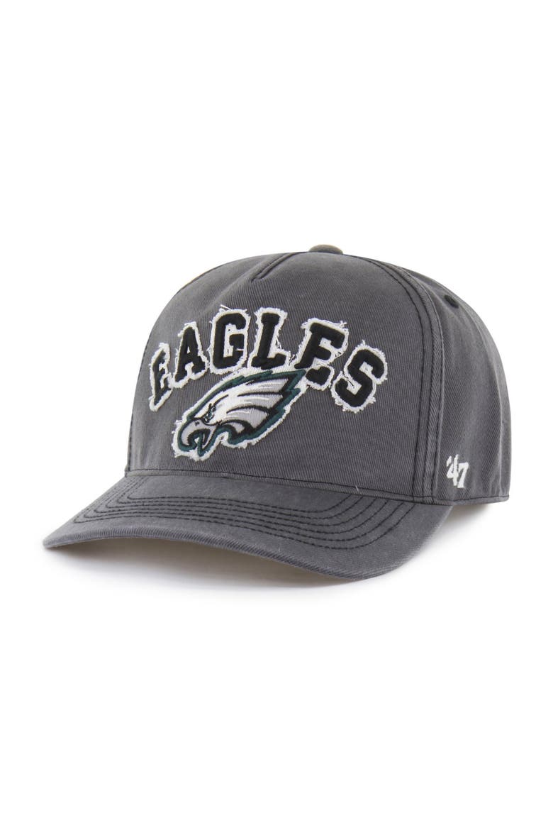 Men's '47 Charcoal Philadelphia Eagles  Calderwood Well Worn Hitch Adjustable Hat, Alternate, color, Charcoal