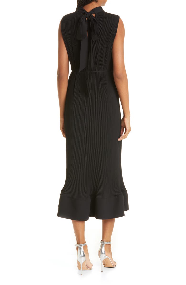 Milly Milina Micropleat Sleeveless Dress, Alternate, color, 