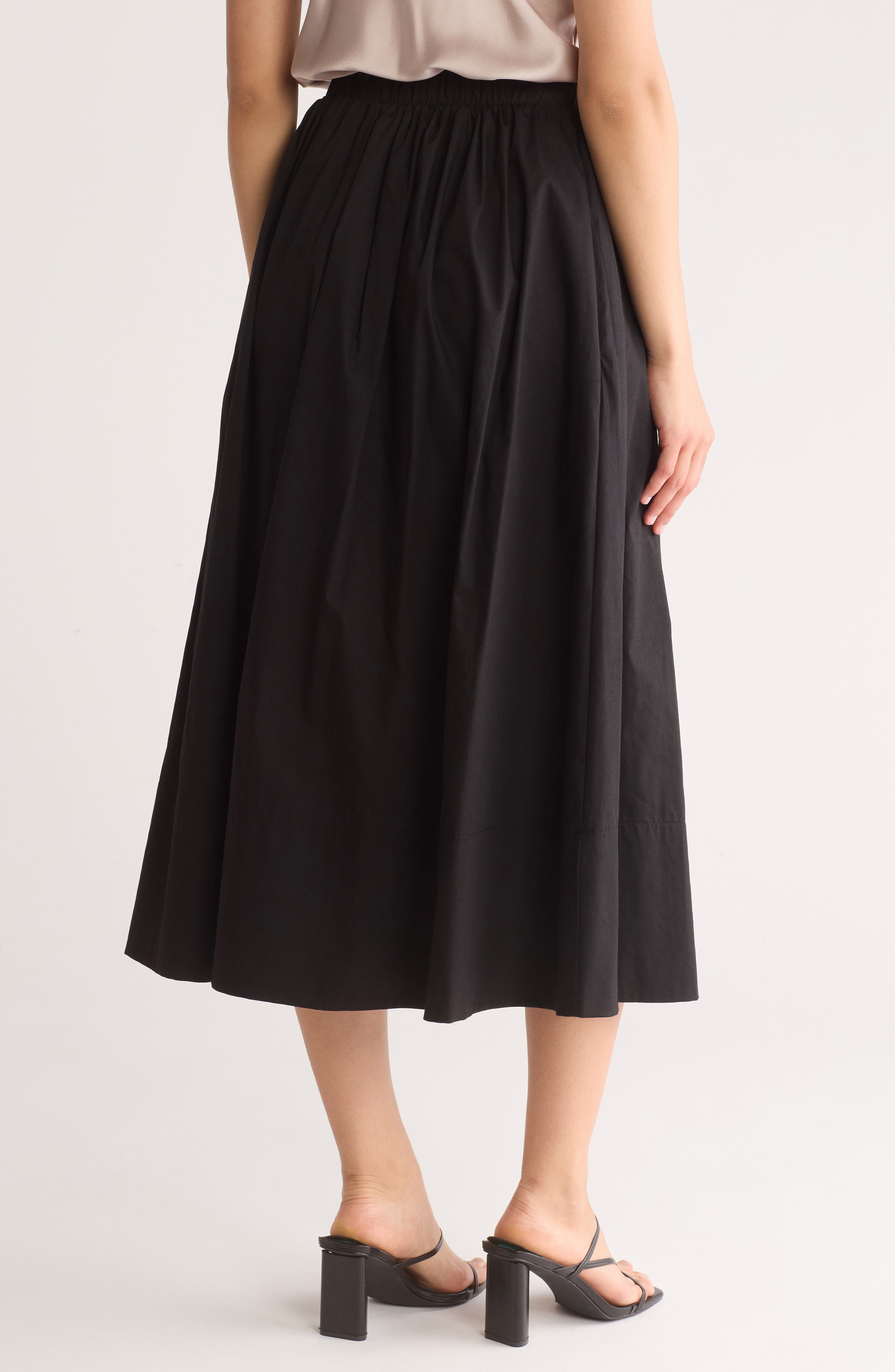 Poplin Midi Skirt - image 2