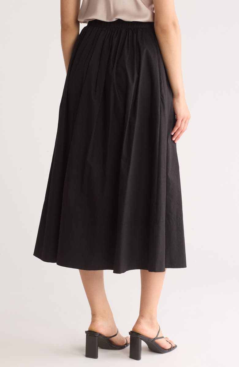 Renee C Poplin Midi Skirt, Alternate, color, 