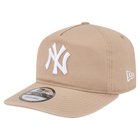 Men
s New Era Light Beige New York Yankees Cam 19TWENTY Adjustable Hat