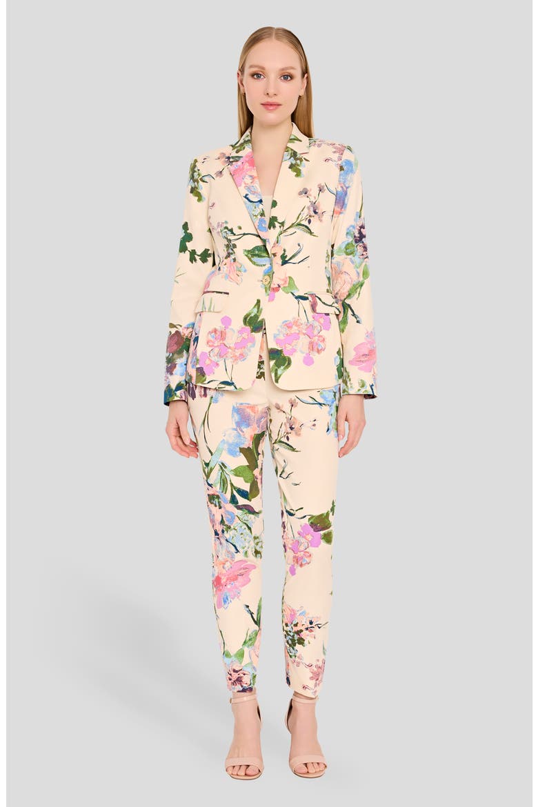 Floral Blazer, Alternate, color, SAND PEACH