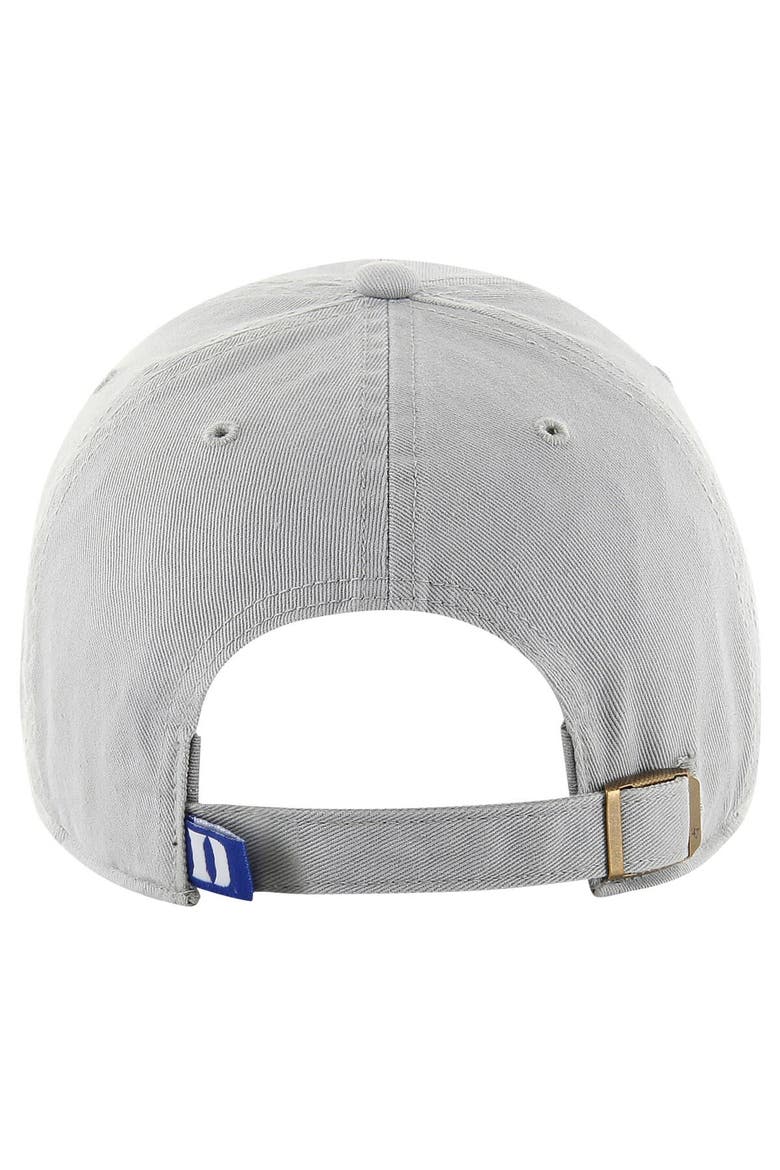 Men's '47 Gray Duke Blue Devils Clean Up Adjustable Hat, Alternate, color, Gray
