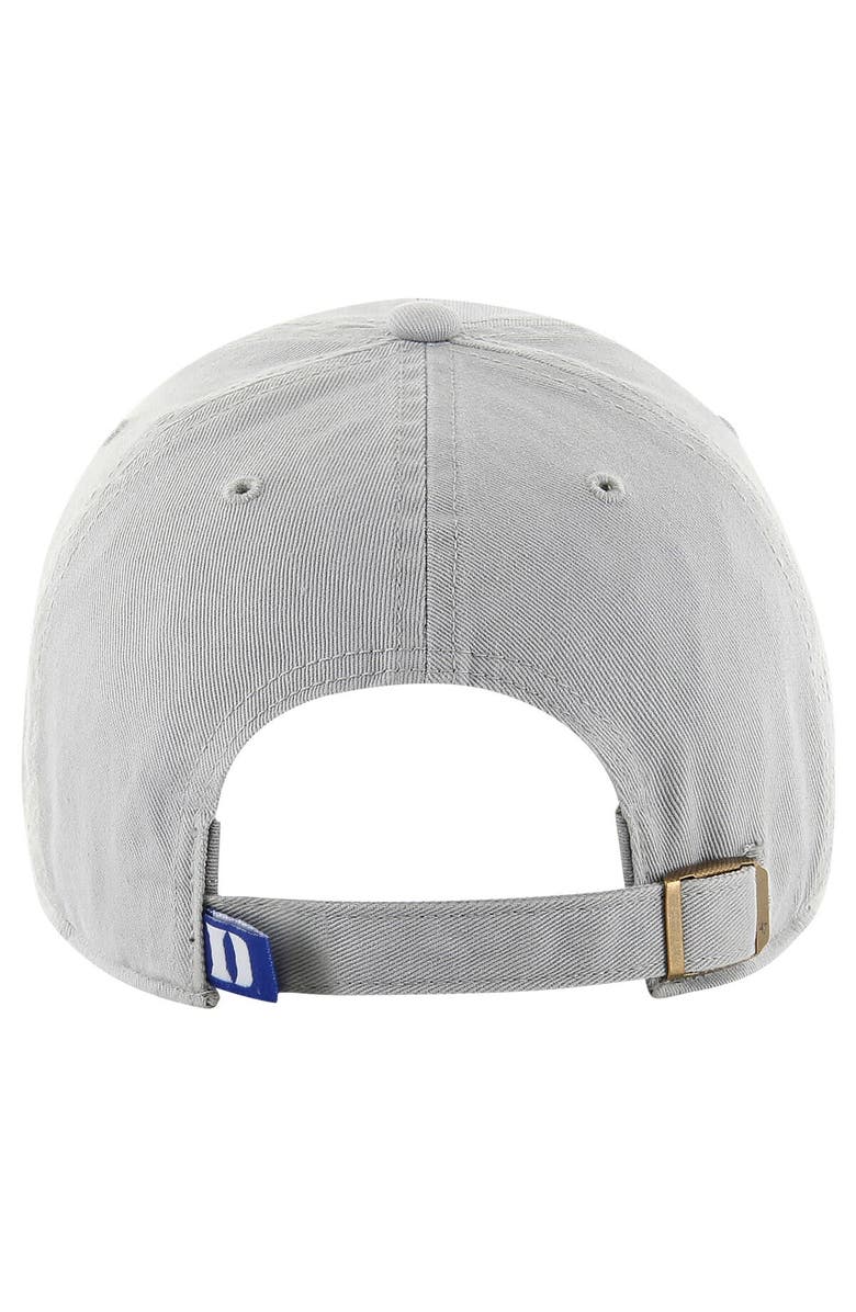 '47 Men's '47 Gray Duke Blue Devils Clean Up Adjustable Hat, Alternate, color, Gray