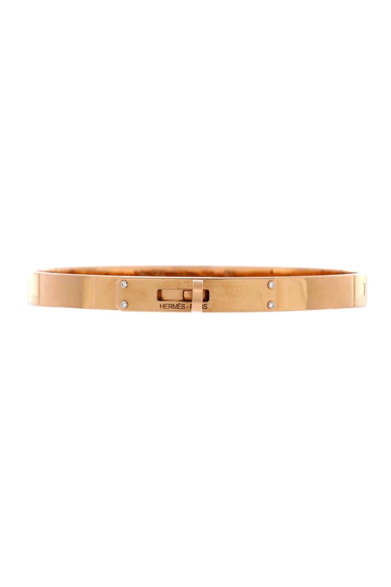 Kelly Bracelet 18K Rose Gold with 4 Diamonds Small, Main, color, Rose Gold