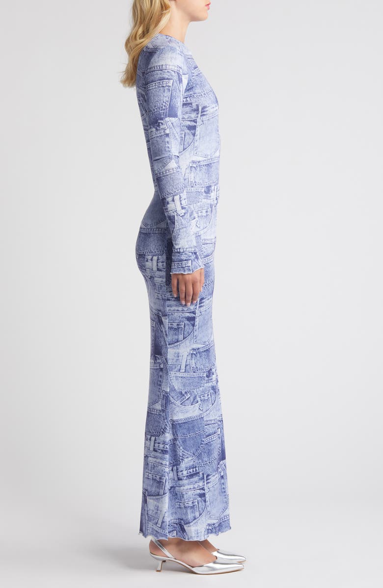 SOMETHING NEW Denny Long Sleeve Maxi Dress, Alternate, color, 