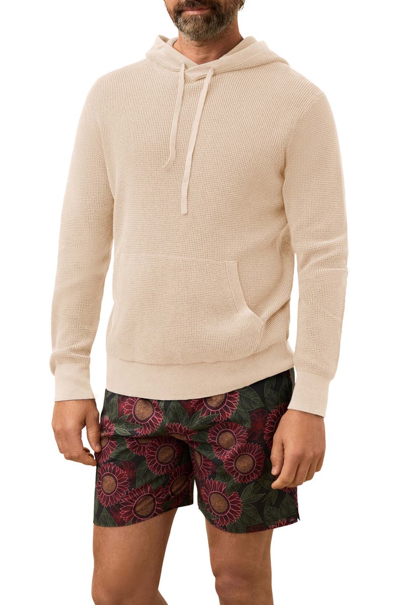 Faherty Sunwashed Sweater Hoodie, Main, color, Natural