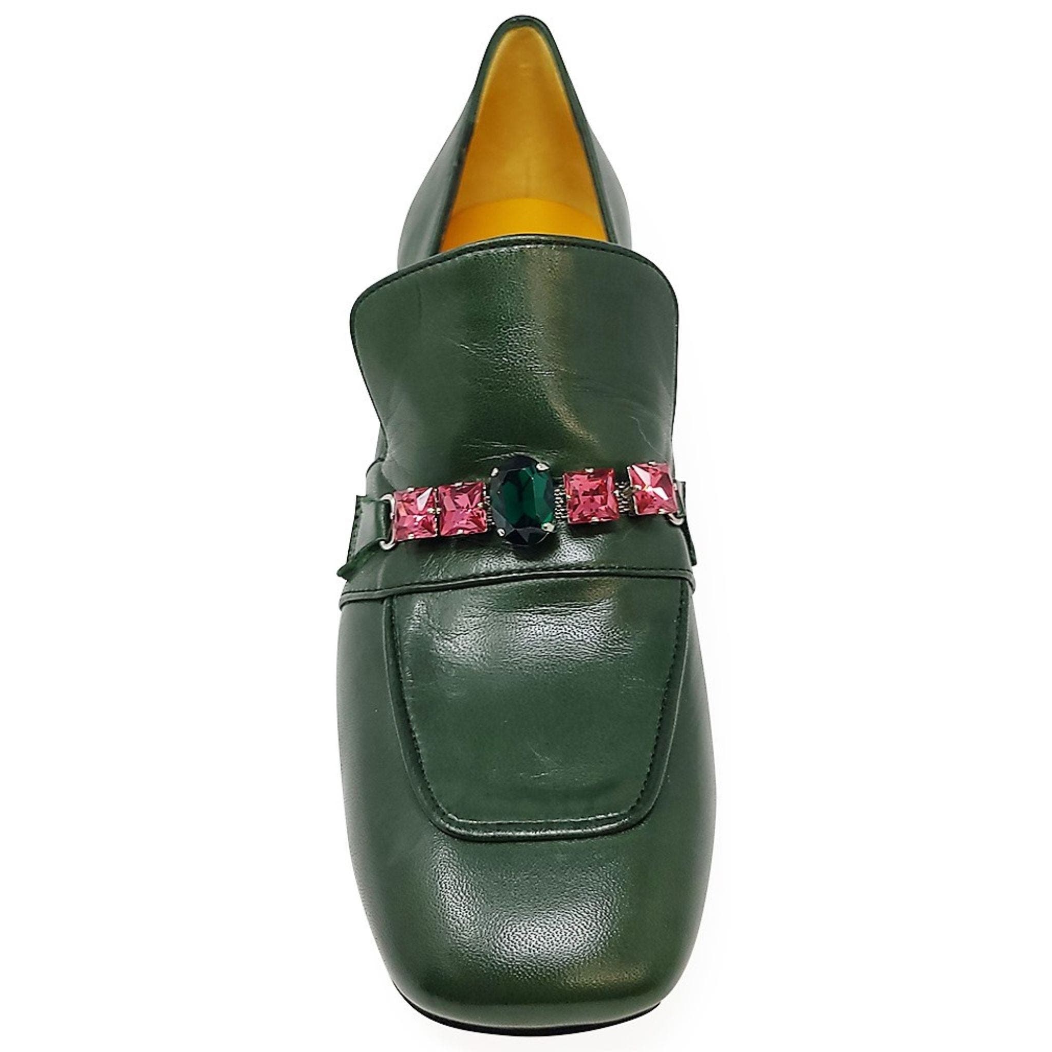 Heel Jewel loafer, Alternate, color, GREEN