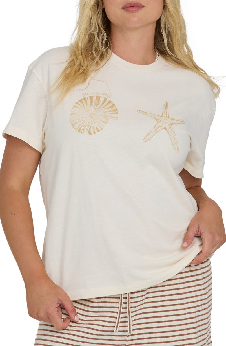 Billabong In Front of Me Graphic Oversize Graphic T-Shirt, Alternate, color, White Cap