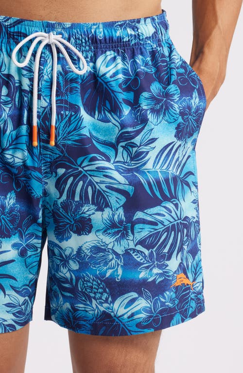 Tommy Bahama Naples Ocean Escape Swim Trunks In Eclipse