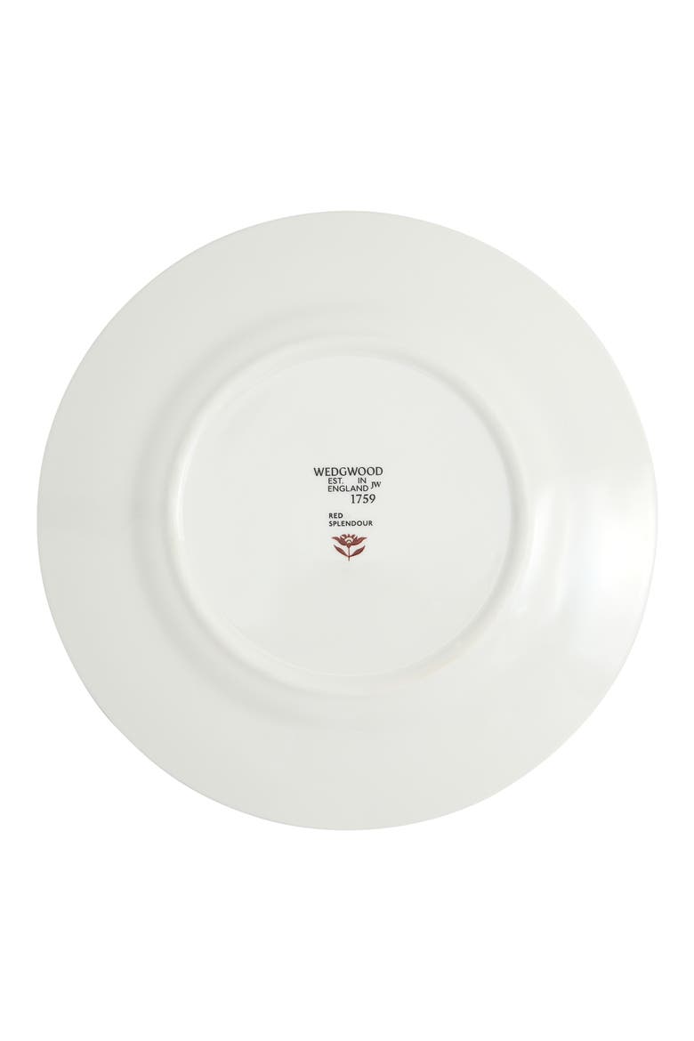 Red Splendor 22K Gold Accent Bone China Side Plate, Alternate, color, MULTI