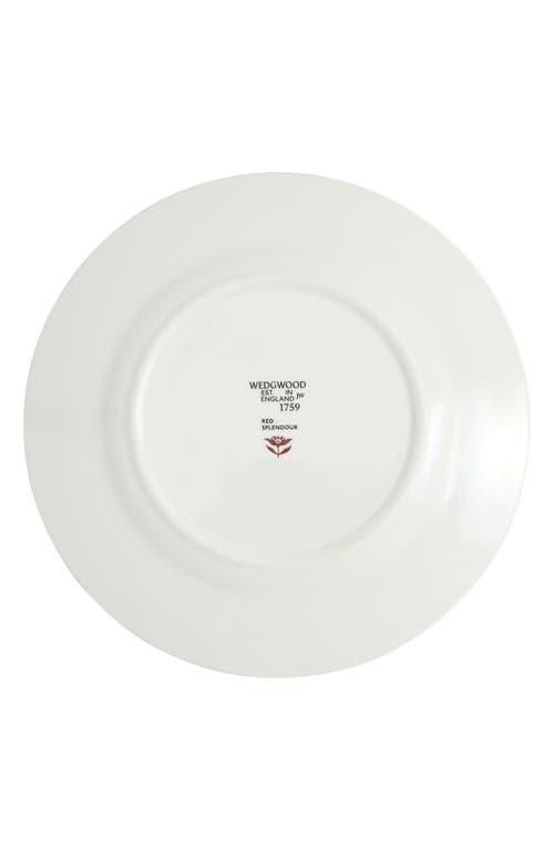 Wedgwood Red Splendor 22k Gold Accent Bone China Side Plate In Multi
