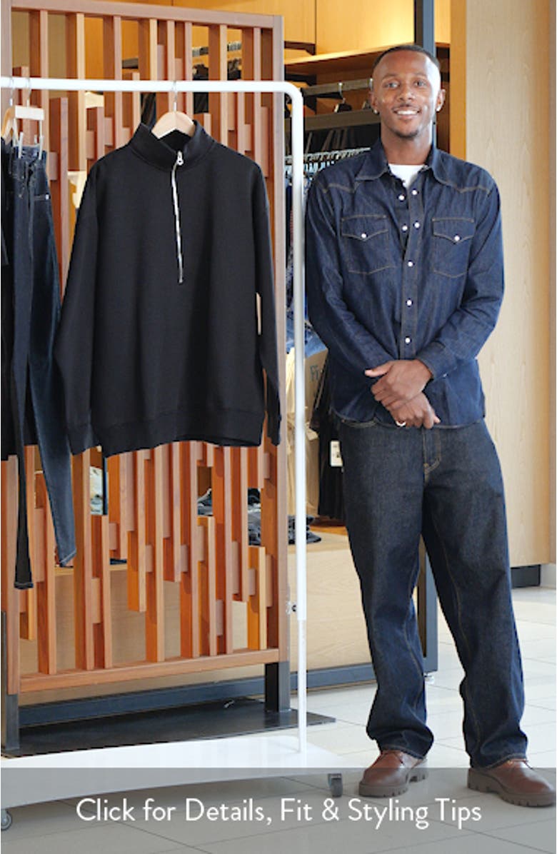 Oversize Quarter Zip Pullover, sales video thumbnail