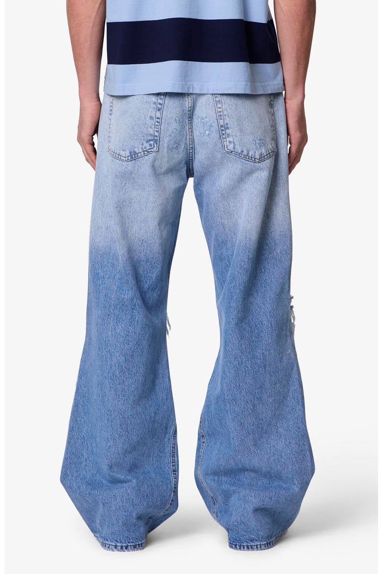 Painter Ripped Flare Leg Jeans, Alternate, color, BLUE