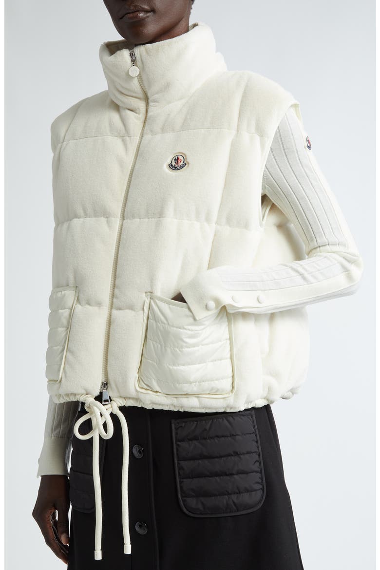 Arques Quilted Fleece Down Vest, Alternate, color, EGGNOG