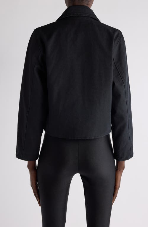Balenciaga Bb Garderobe Cotton Canvas Shrunk Parka In 1000 Black