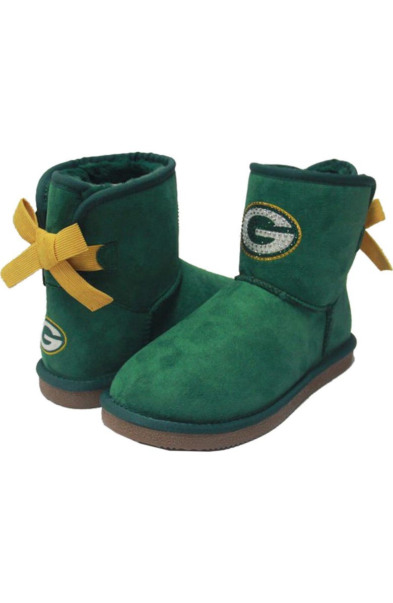 CUCE Women's Cuce Green Bay Packers Low Team Ribbon Boots, Alternate, color,