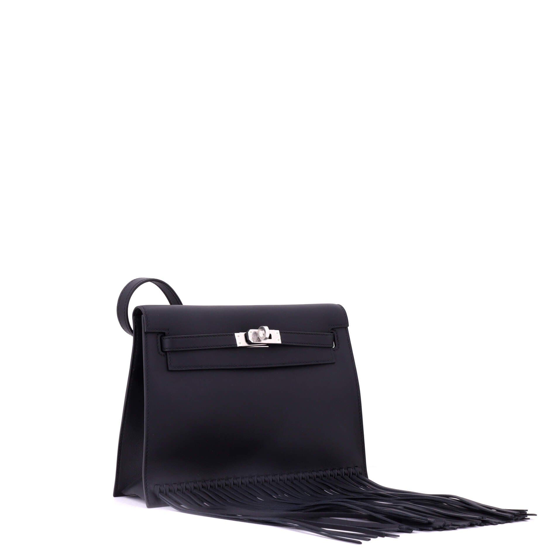 Pre-Owned Hermes Kelly Danse Anate Fringe Bag Swift, Alternate, color, 