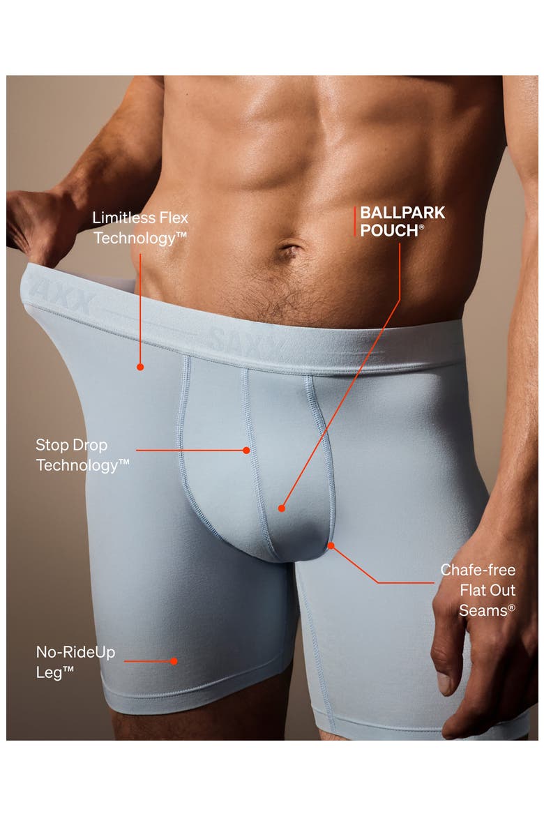 Smooth Luxe Micro Modal Boxer Briefs, Alternate, color, BLUE FOG
