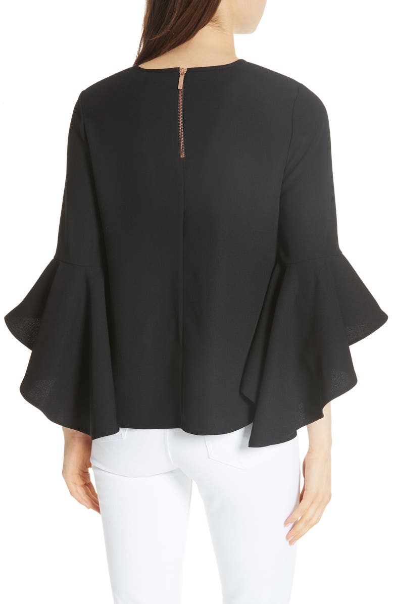 Ted Baker London Suuzan Tranquility Waterfall Top, Alternate, color, 