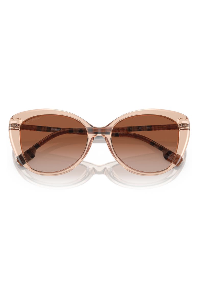 Burberry 54mm Gradient Cat Eye Sunglasses, Alternate, color, Peach